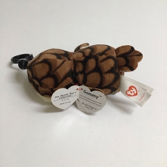 Ty Beanie Boos SET Owl Key Ring Clips Sammy Swoops Mini Plush Stuffed Animal Toy - Picture 7 of 12